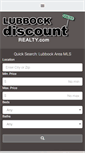 Mobile Screenshot of lubbockdiscountrealty.com